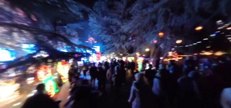 360º View of Christmas Tree Lane